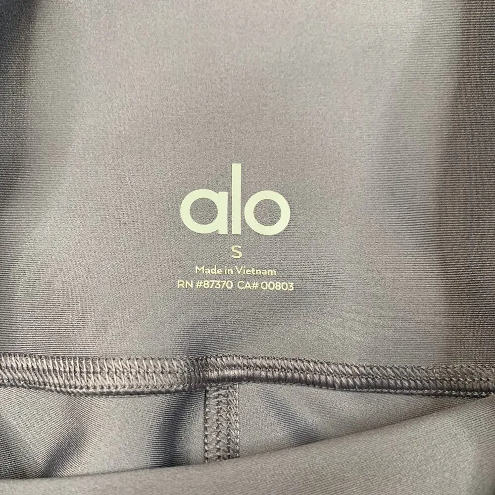 Alo Yoga Leggings Womens S Small Dusty Grapemist High Waist Airlift Ankle Yoga